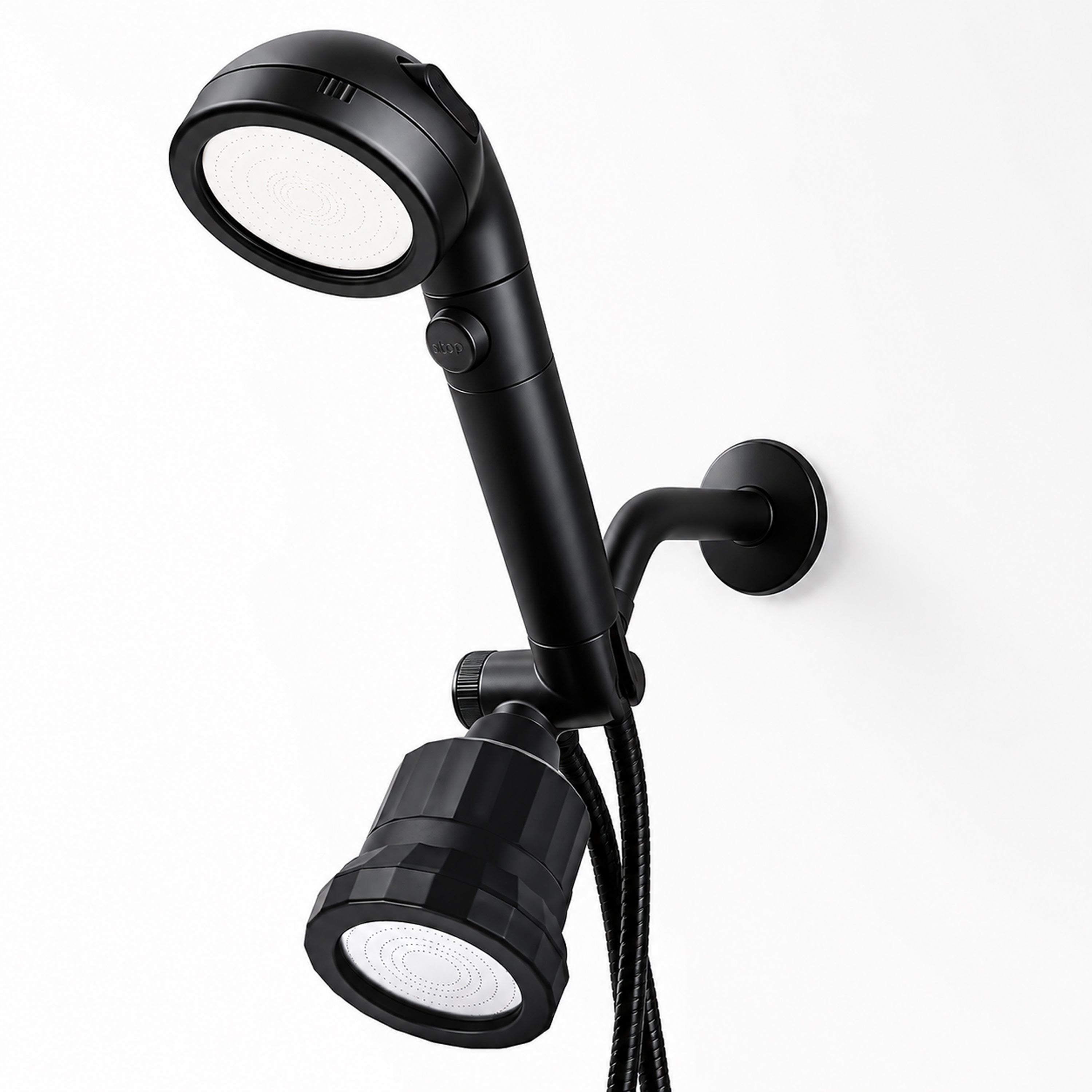 Capul de duș negru Ecopower