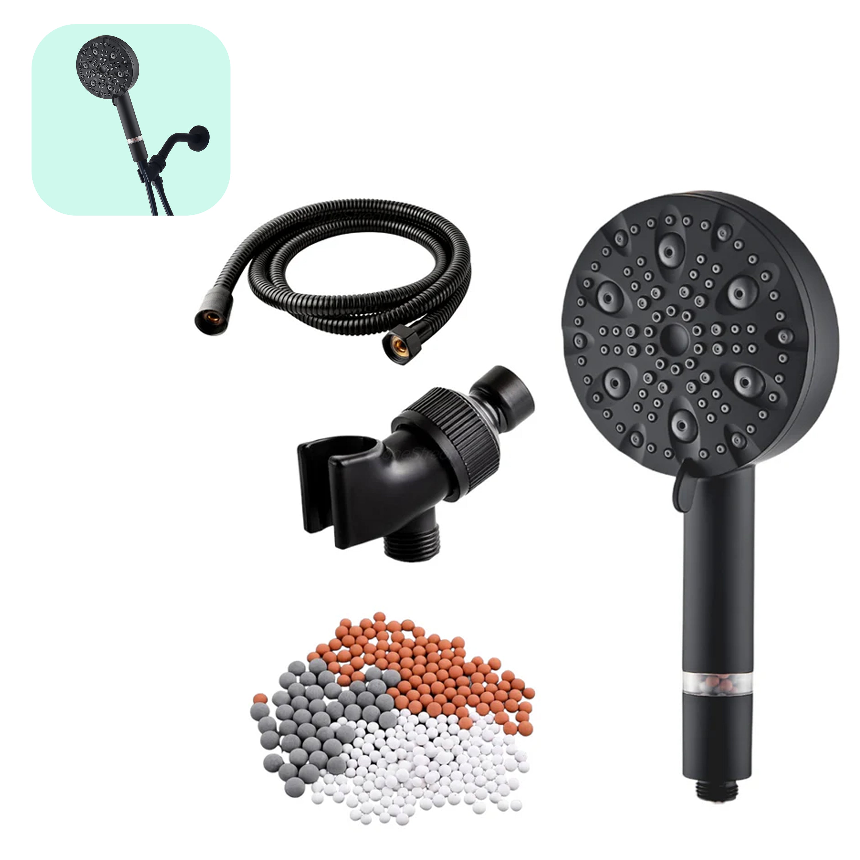 Ecolux 9 Mode High Pressure Shower Head (Filtered)