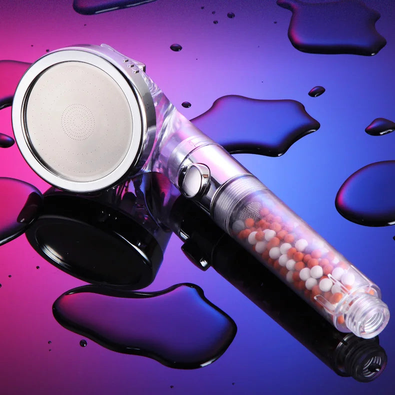 Pommeaux de douche StoneStream viraux sur TikTok, incluant des modèles filtrés et LED en vogue
