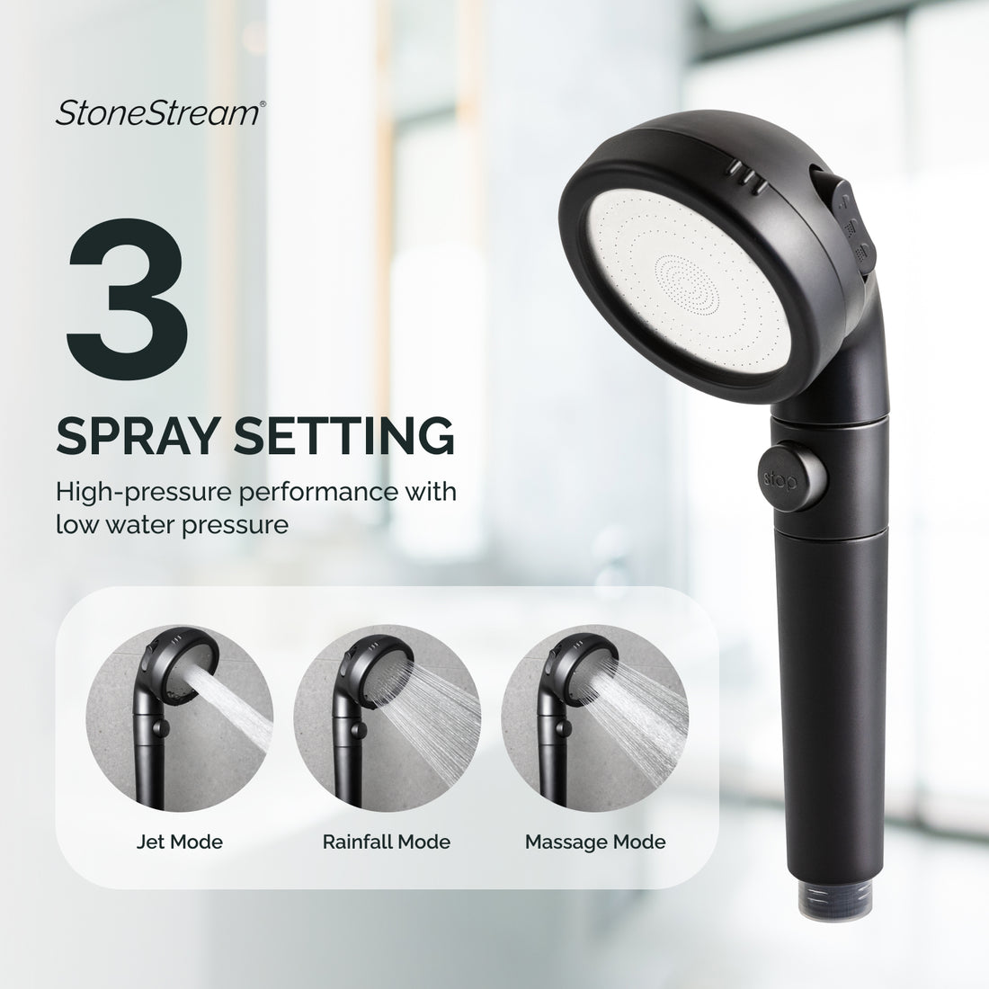 4 în 1 kit pietre ionice negre