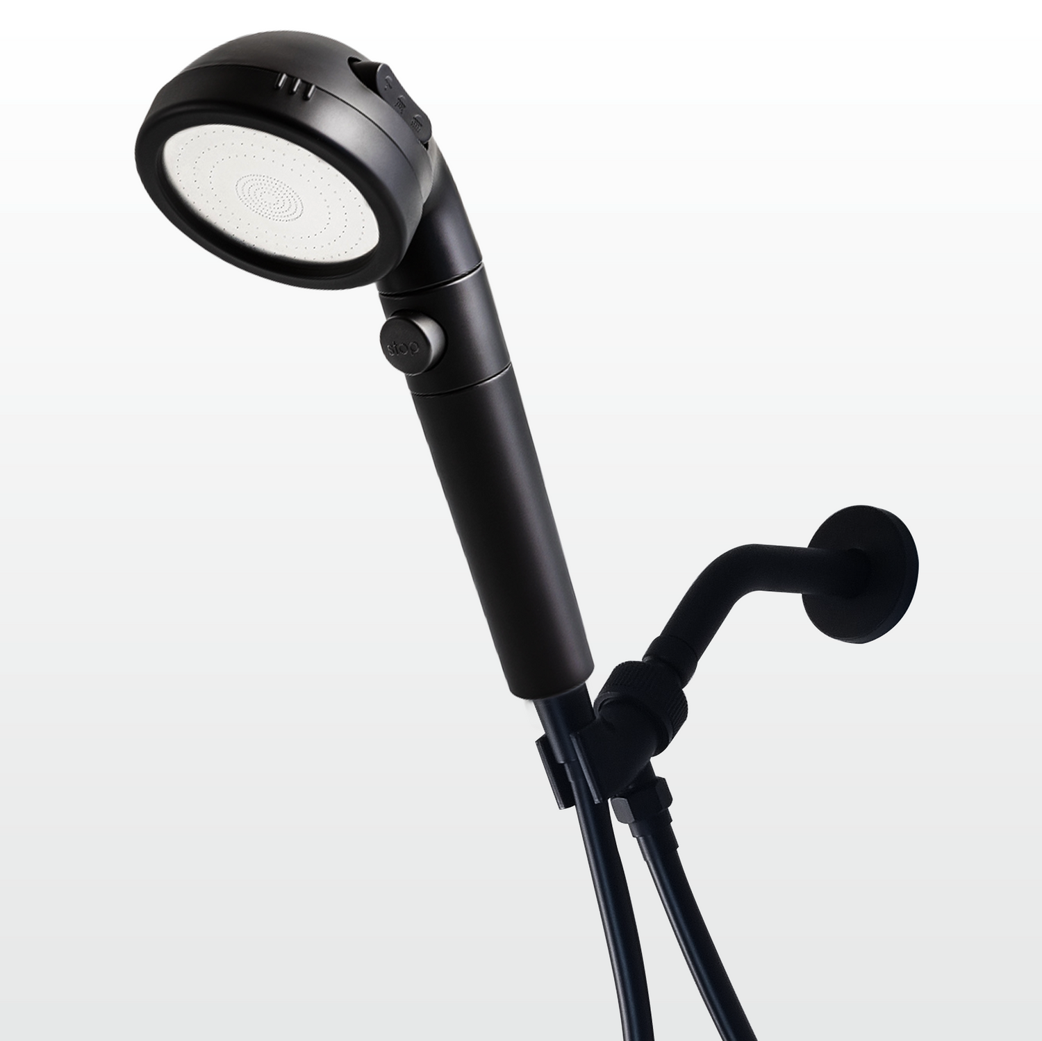 EcoPower 4-in-1 Vitamin C Black Shower Head Kit