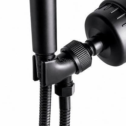 Adaptor de duș pentru capete de duș portabile - negru
