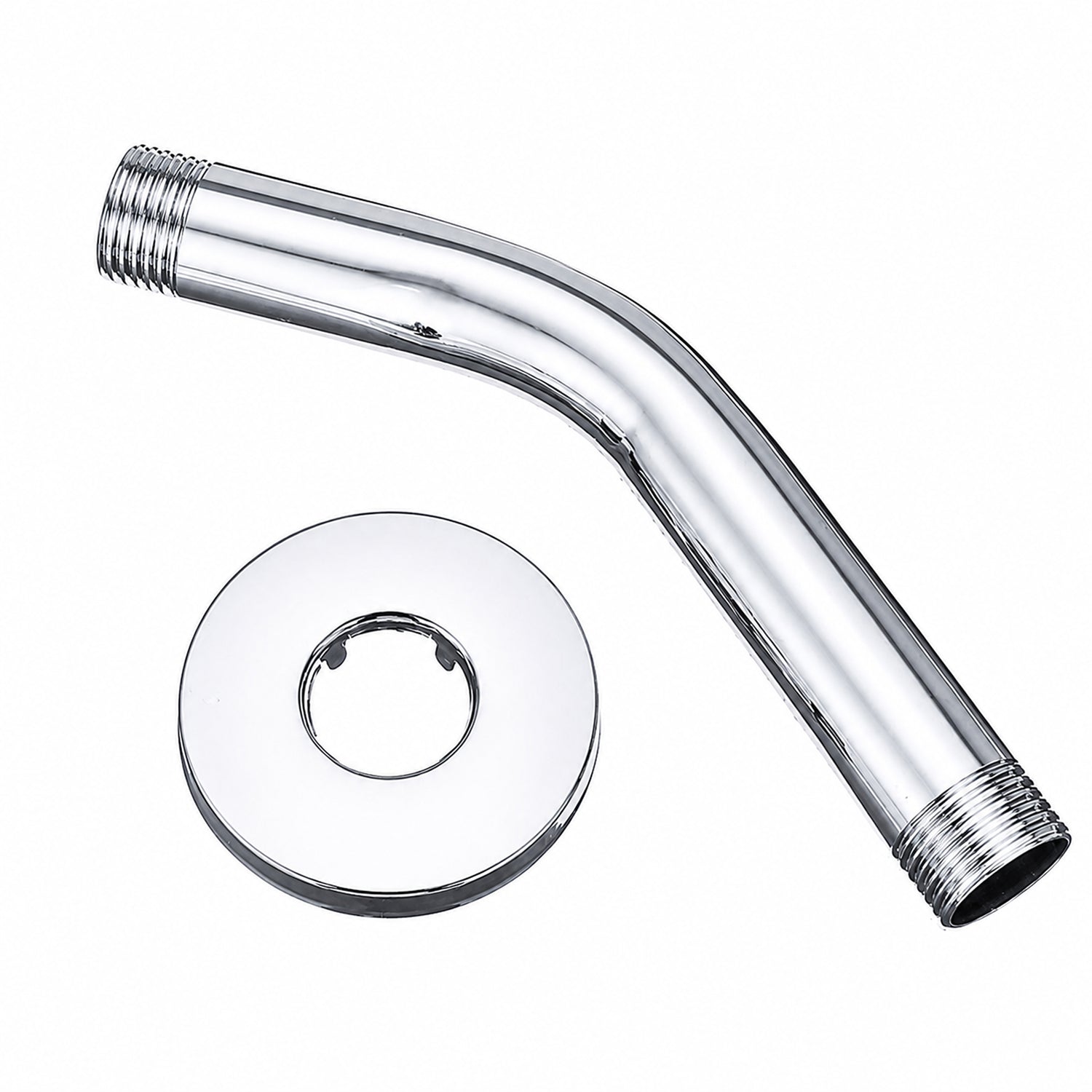 Bras de douche mural pour pommeau - Chrome (raccord 1/2 pouce)